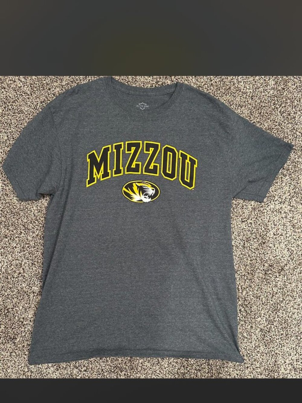 Mizzou Elite Men's Grey T-shirt - M L